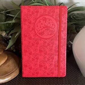 Strawberry Shortcake Red Vegan Leather Journal Notebook